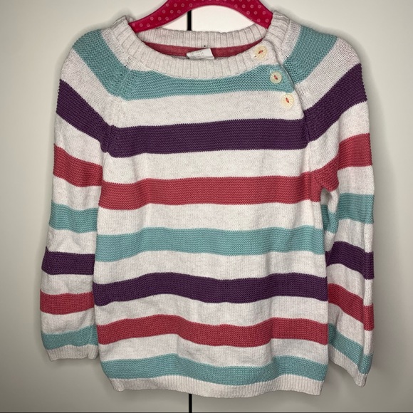 Toddler Girl’s H&M Striped Sweater - Picture 1 of 11